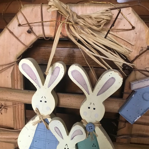 Rare Vintage 1970’s Wooden Rabbit Door Display - Picture 4 of 8